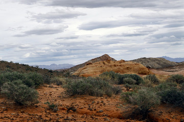 Mountains scenic view with greenery