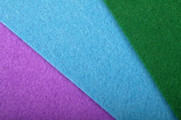 Background of different colors of felt
