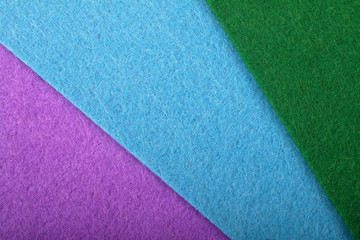 Fototapeta premium Background of different colors of felt