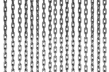 3d rendering of chains