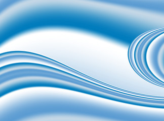 Blue abstract background fractal with waves