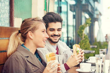 Couple having breakfast