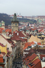 Obraz premium Prague, view from the roofs