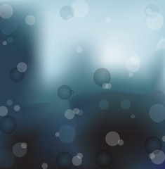 Fototapeta na wymiar Water drop on blue background