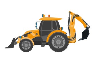Crawler continuous tracked tractor equipped with substantial metal plate blade