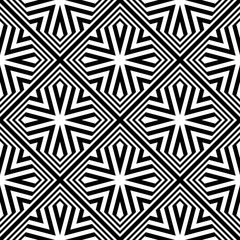 Design seamless monochrome geometric pattern