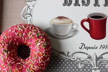 donuts and coffee, enjoy the little things, lovely, sweet, donut with jelly, donut with chocolate, donut with hasels, caramel donut, sweet break,