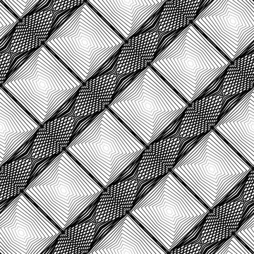 Design seamless monochrome grid pattern