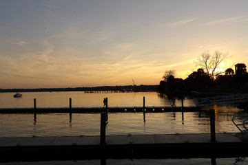 Fototapeta na wymiar Palatka Dock Sunset