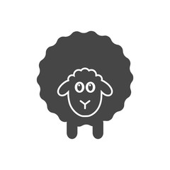Sheep silhouette icon