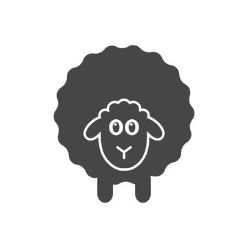 Sheep silhouette icon