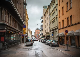 Foto op Canvas Street in Stockholm © adisa