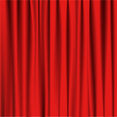 Red curtain theatre vector illustration
