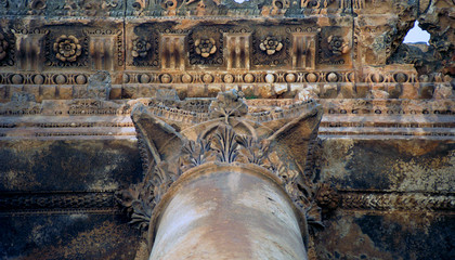 Corinthian column, Baalbek, Lebanon