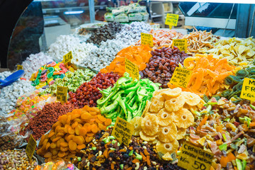 Turkish delight, sweets, candy shop grand bazaar Istanbul