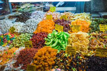 Turkish delight, sweets, candy shop grand bazaar Istanbul