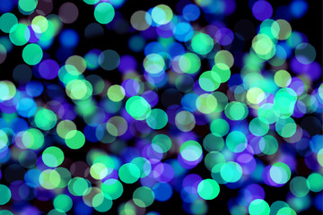 Lights blurred bokeh background from christmas night party for your design, vintage or retro color toned.