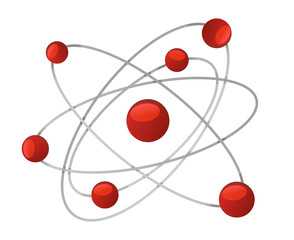 Atom icon vector illustration