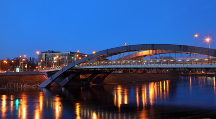 Fototapeta na wymiar King Mindaugas Bridge in Vilnius