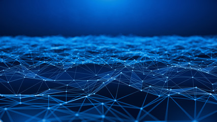 Concept of Network, internet communication. 3d illustration