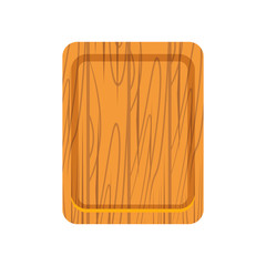 kitchen cutting board isolated on white background.