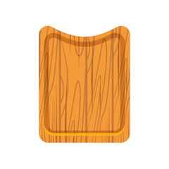 kitchen cutting board isolated on white background.