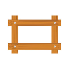 Wooden frame for photo isolated on white background