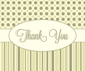 Thank you card design