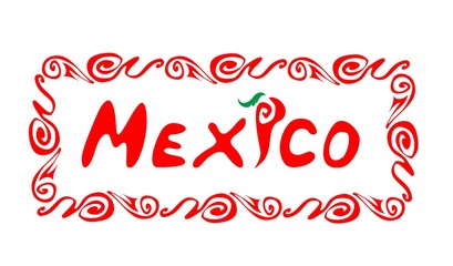 Mexico lettering