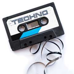 techno music dance musical genres audio tape label