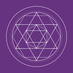 sacred geometry david star symbol illustration