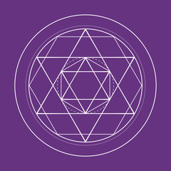 sacred geometry david star symbol illustration