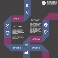 Conceptual vector Design template. infographics element