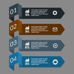Conceptual vector Design template. infographics element