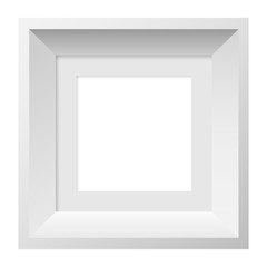 Square frame for photos and vector pictures