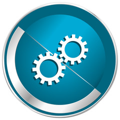 Gears vector icon.