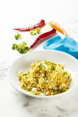 Rice with vegetables