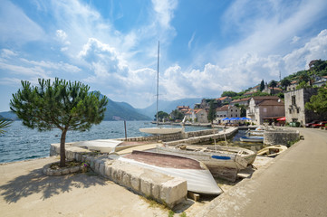 Fototapeta na wymiar Bay of Kotor, Perast, Montenegro