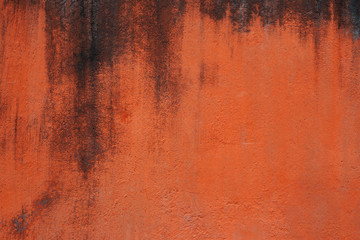 Old grungy or vintage concrete wall texture, background, orange color
