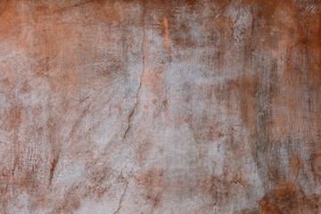 Old grungy or vintage concrete wall texture, background, orange color