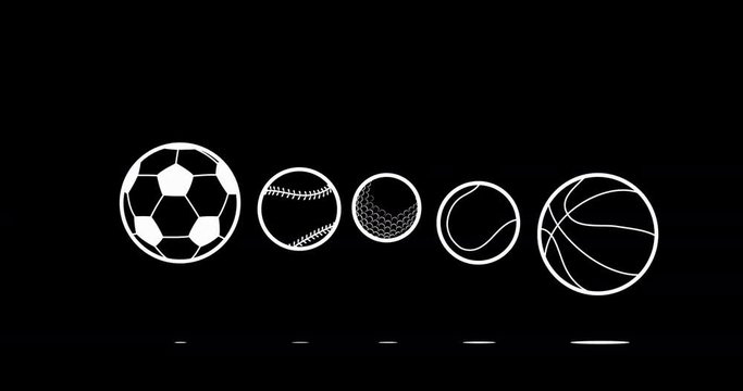 Animation of the loading process in the form of jumping balls