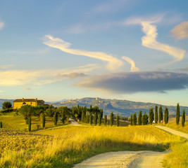 the famous "road gladiator" Tuscany, Italy