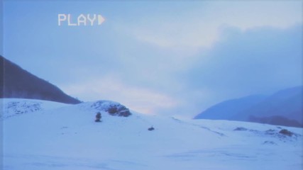 Fake VHS tape: morning or dusk on a mountain full of snow.
- Powered by Adobe