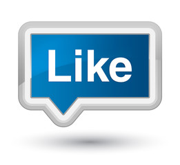 Like prime blue banner button