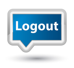 Logout prime blue banner button