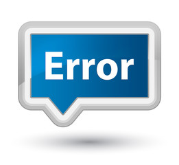 Error prime blue banner button