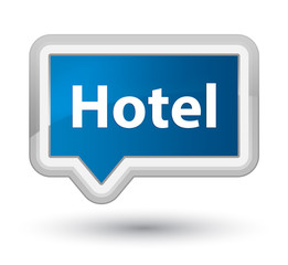 Hotel prime blue banner button