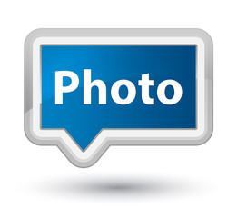 Photo prime blue banner button