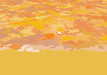 背景　波打ち際　イラスト