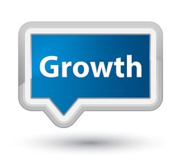 Growth prime blue banner button